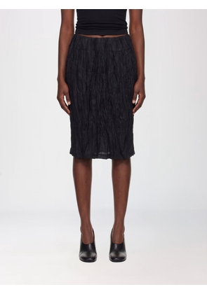 TOTEME High-Waisted Crinkled Linen Midi Pencil Skirt