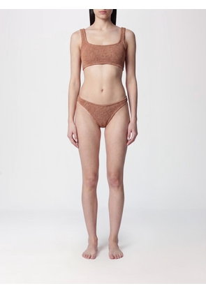 HUNZA G Swimsuit Woman color Brown