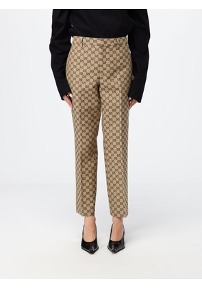 GUCCI Pants Woman color Beige