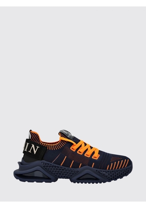 PHILIPP PLEIN Low-Top Sneakers in Crochet Knit with Elasticated Ankle and Logo