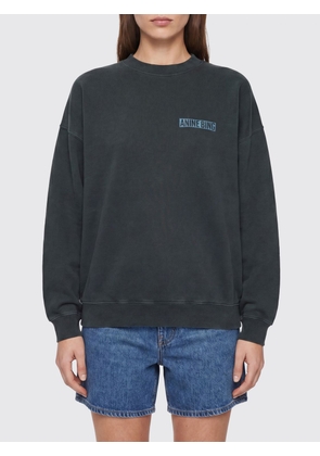 ANINE BING Cotton Crewneck Sweatshirt with Relaxed Fit and Back Logo