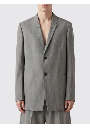 RICK OWENS Peak Lapel Single-Breasted Wool Blazer