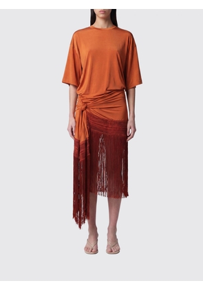 THE ANDAMANE Dress Woman color Orange