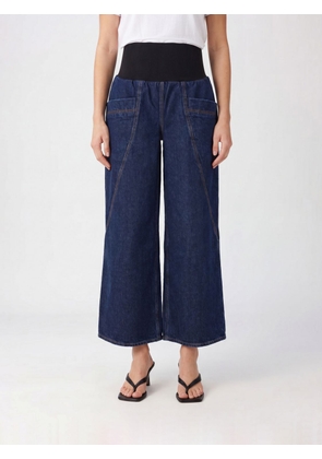 ALAÏA High-Waisted Wide-Leg Palazzo Jeans in Denim