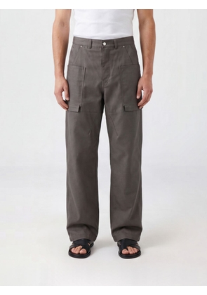 RICK OWENS Wide-Leg Cotton Twill Cargo Trousers