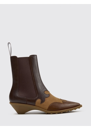 CAMPER Anita Bicolour Suede and Smooth Leather Chelsea Ankle Boots