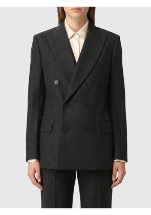 VICTORIA VICTORIA BECKHAM Double-Breasted Wool Blazer with Peak Lapels