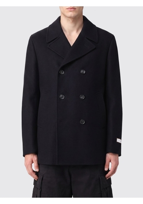 CANALI Double-Breasted Peacoat in Pure Virgin Wool with Classic Lapel Collar