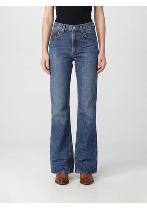 AGOLDE Kick High-Waisted 5-Pocket Flared Jeans in Cotton Denim