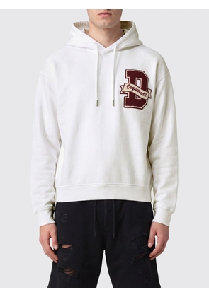 DSQUARED2 Cotton Hoodie with Contrast Logo and Drawstring