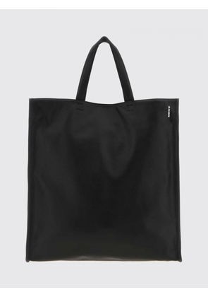 JIL SANDER Large Light Smooth Calfskin Leather Tote Bag with Double Handle