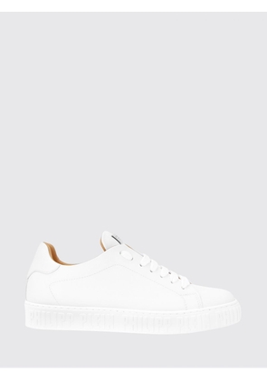 PHILIPP PLEIN Low-Top Lace-Up Sneakers in Smooth Leather with Applied Logo