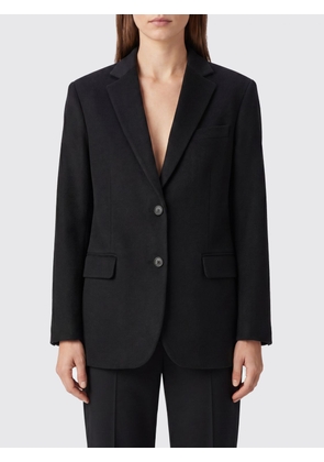 ANINE BING Quinn Single-Breasted Blazer in Wool and Cashmere Blend