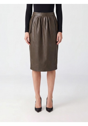 STELLA MCCARTNEY High-Waisted Midi Pencil Skirt in Smooth Synthetic Leather
