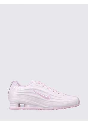 NIKE Shox Z Pink Synthetic Leather Trainers with Swoosh Logo and Mesh Lining