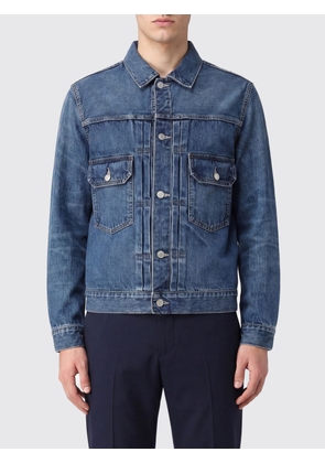 Y'S Cotton Denim Jacket with Patch Pockets and Metal Buttons