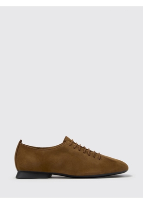 CAMPER Casi Myra Suede Lace-Up Shoes with Low Heel