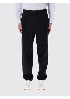 SAINT LAURENT Wide-Leg Wool Tailored Trousers with Adjustable Waist