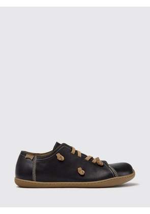 CAMPER Twins Smooth Leather Slip-On Trainers with Embroidered Details