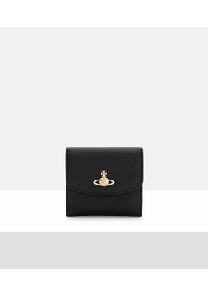 Vivienne Westwood Small Wallet Saffiano Leather Black One Size Women