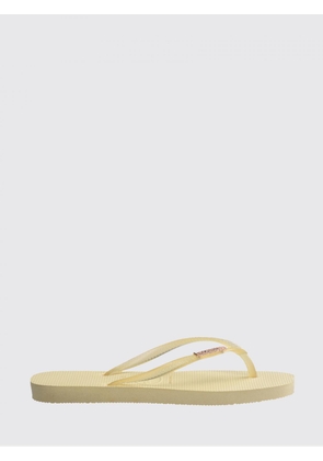 HAVAIANAS Slim Split Rubber Flip-Flops with Low Heel