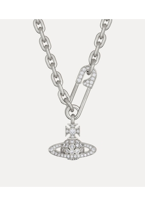 Vivienne Westwood Lucrece Large Necklace Silver Cubic Zirconia Women