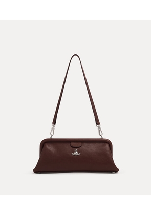 Vivienne Westwood Jane Frame Purse Supple Leather Chestnut