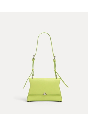 Vivienne Westwood Bianca Small Shoulder Bag Supple Leather Lime-green