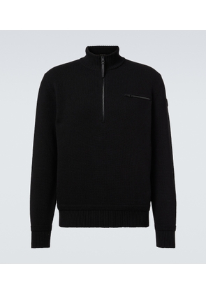 Moncler Wool and cashmere half-zip sweater