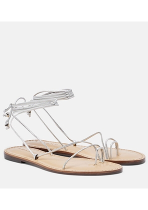 Amanu Karima metallic leather sandals