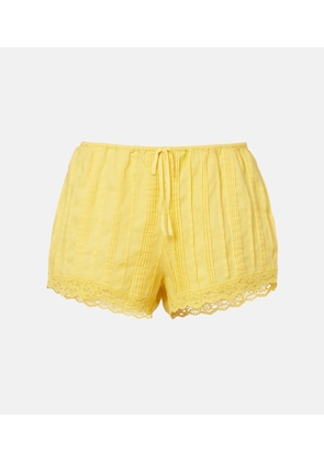 Doen Leda lace-trimmed shorts
