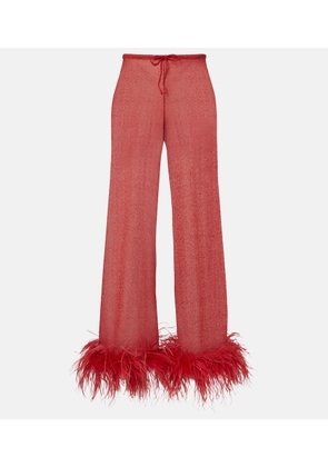 Oseree Lumiere Plumage wide-leg pants