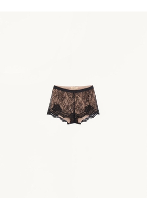 Valentino Lace Culottes Woman BLACK L