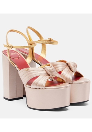 Valentino Garavani Crasher satin platform sandals
