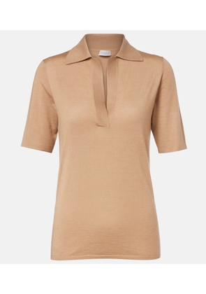 Gabriela Hearst Casius cashmere and silk polo shirt