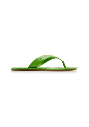 JW Anderson Leaf Leather Slides - Moda Operandi
