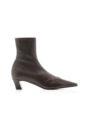 Khaite Nevada Stretch Leather Boots - Moda Operandi