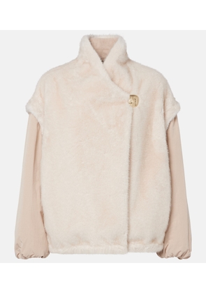 Moncler Chardonneret fleece down jacket