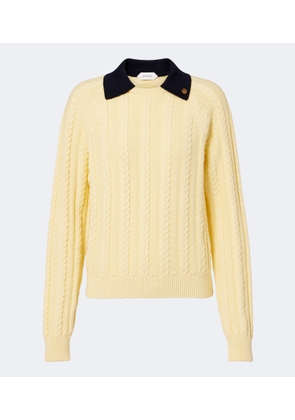 Versace Medusa cable-knit cotton sweater