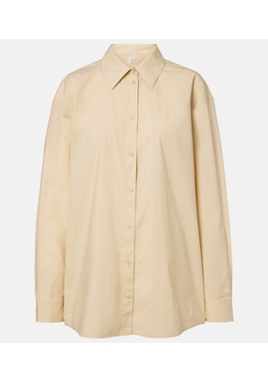 Toteme Oversized cotton poplin shirt
