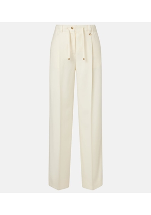 Moncler Pleated virgin wool straight pants