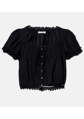 Doen Nera embroidered cotton top