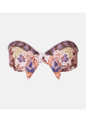 Alexandra Miro Savannah printed bandeau bikini top