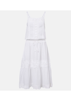 Anna Kosturova Manor crochet cotton midi dress
