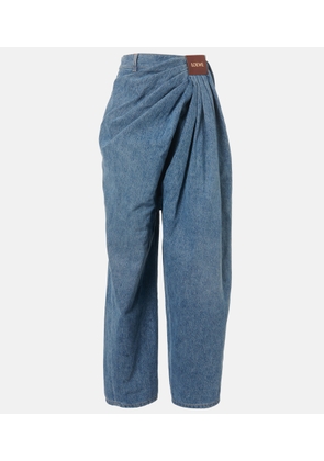 Loewe Draped wide-leg jeans