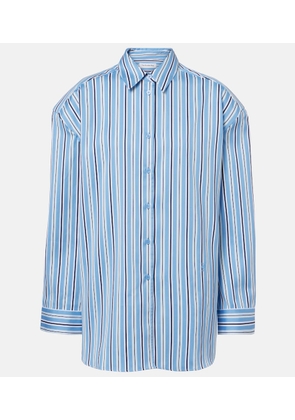 The Frankie Shop Oana striped cotton-blend shirt