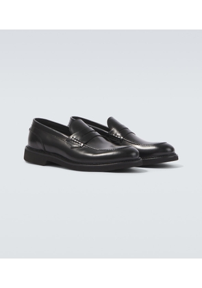 Canali Leather penny loafers