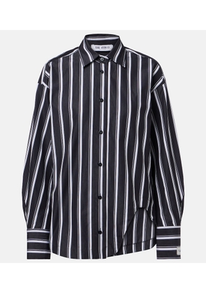 The Attico Striped cotton poplin shirt