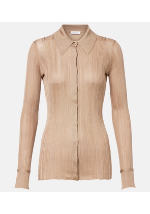 Gabriela Hearst Tamar knitted silk shirt