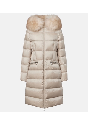 Moncler Boedic shearling-trimmed down coat